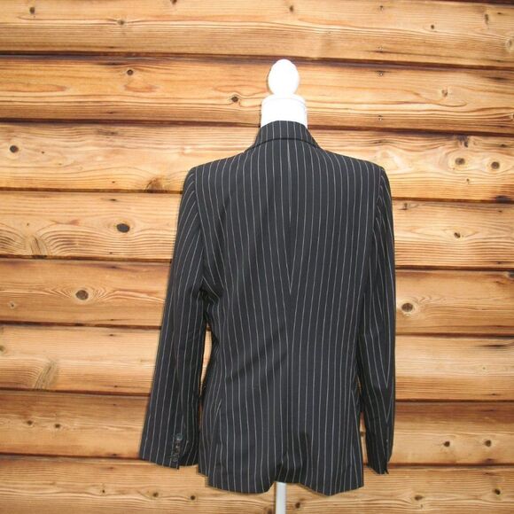 Vintage Piazza Sempione Stretch Wool Pinstripe Double Breasted Jacket Blazer L - Picture 8 of 12